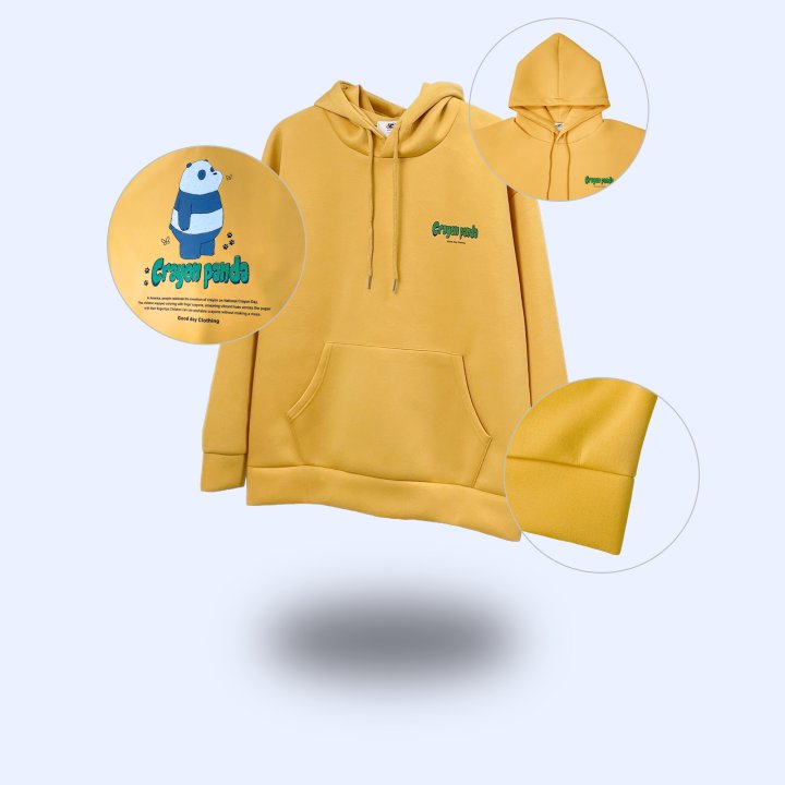 Crayon Panda Hoodie